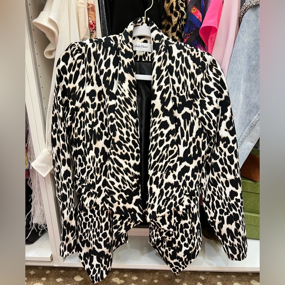 Calvin Klein leopard blazer